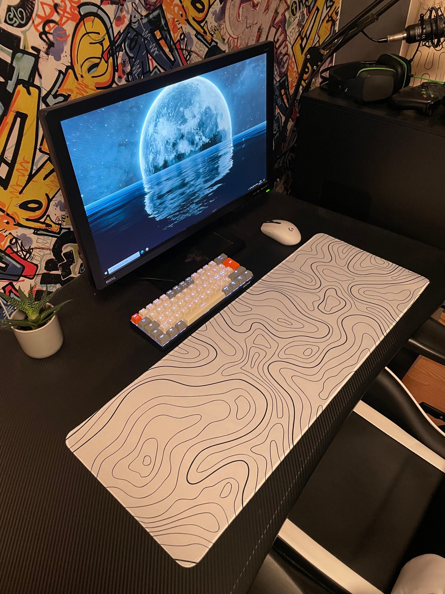 Mousepad Topo White