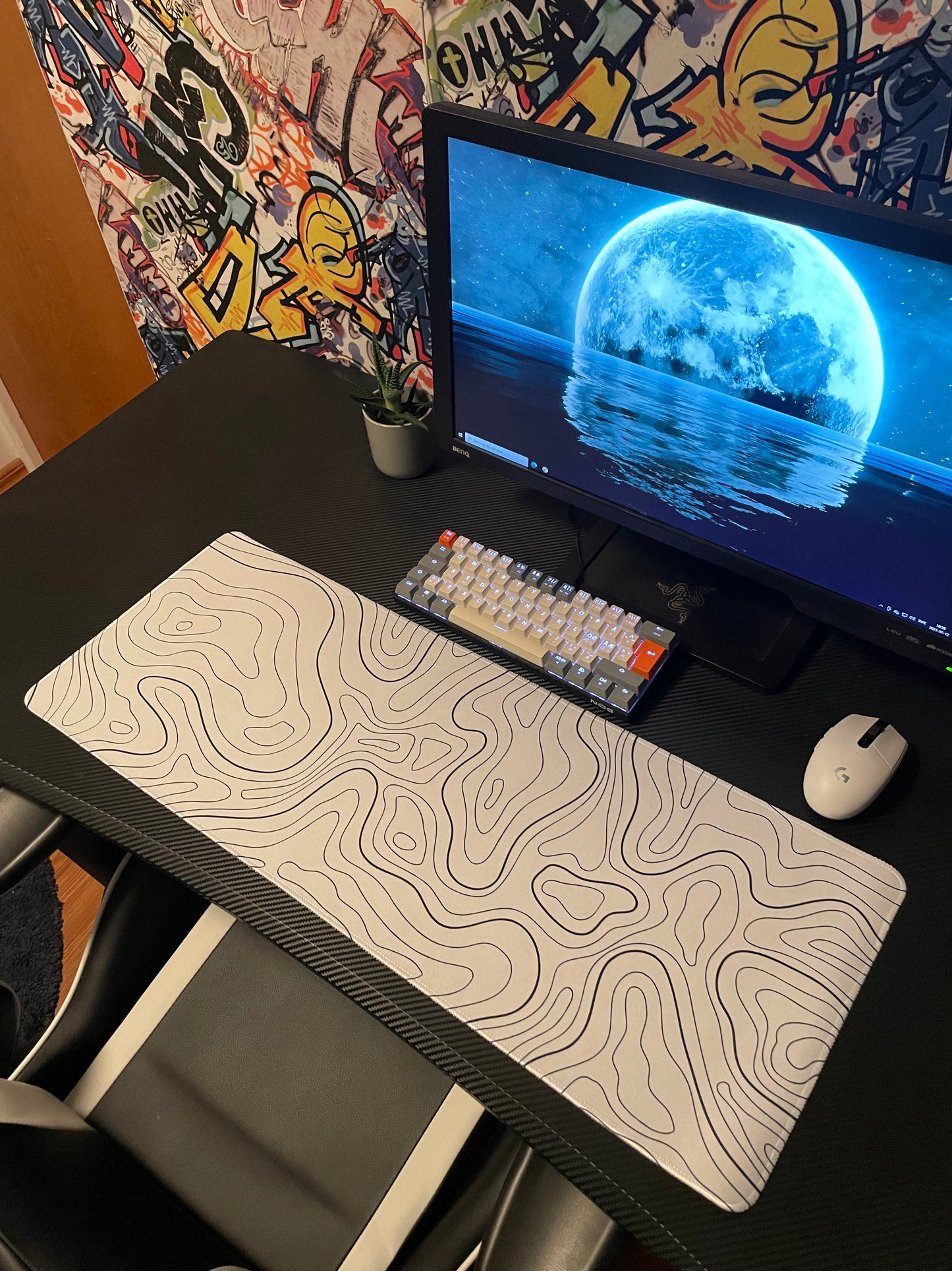 Mousepad Topo White