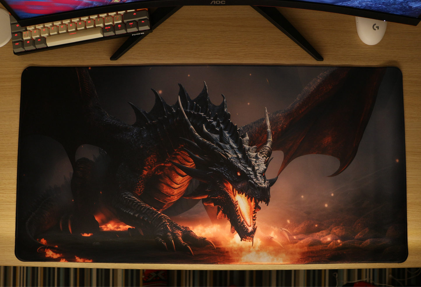 Mousepad Fire Dragon